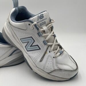 New Balance Womens 608 V5 WX608WB5 White Casual Shoes Sneakers Size 8 Cleaned